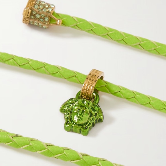 VERSACE
Medusa braided leather and gold-tone necklace - Picture 9 of 9